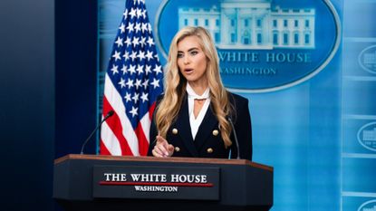 Katie Zacharia gives her first briefing as White House press secretary.