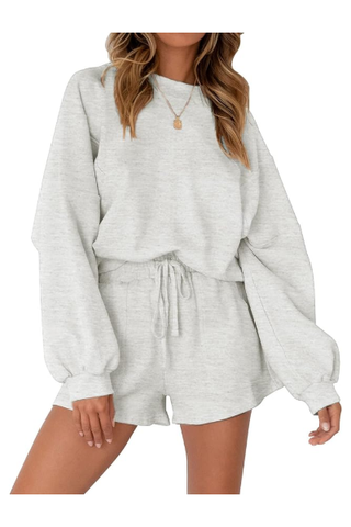 Merokeety Oversized Batwing Sleeve Lounge Set (Was $38) 