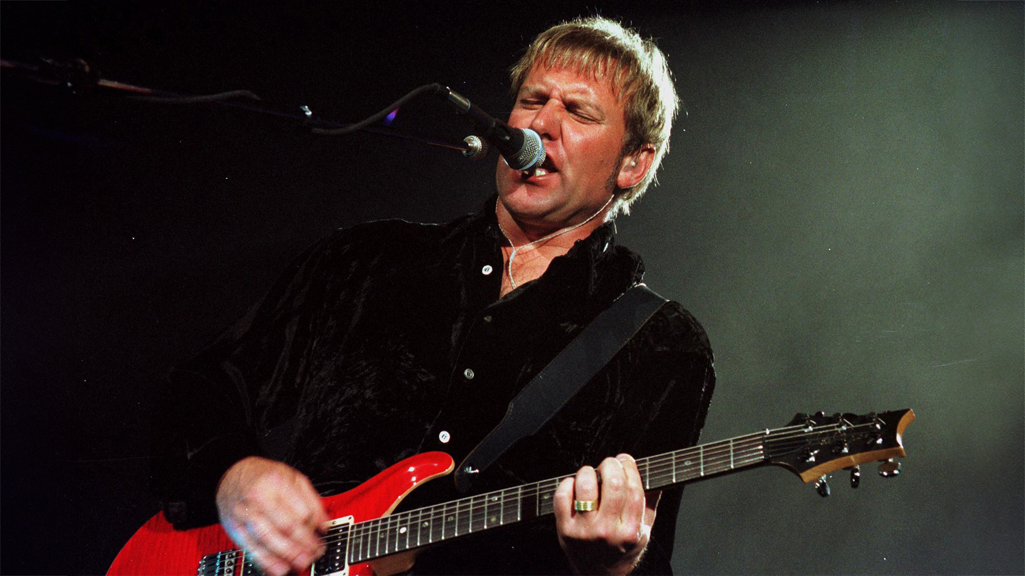 Alex Lifeson of Rush onstage with a PRS guitar, December 14, 1996