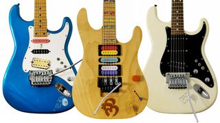 Three of Jason Becker's most prized guitars