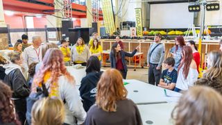 Canon Ambassador Elisa Iannacone pictured hosting the CYPP workshop at Norwich University of the Arts