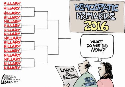 Political cartoon U.S. Hillary Clinton election