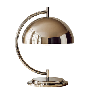 Melani Polished Nickel Dome Table Lamp