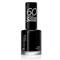 Rimmel London 60s Super Shine Nail Polish in Black, £4.99 | Amazon