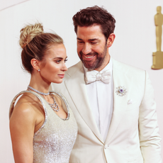 Emily Blunt and John Krasinski at the 96th Annual Oscars held at Ovation Hollywood on March 10, 2024 in Los Angeles, California