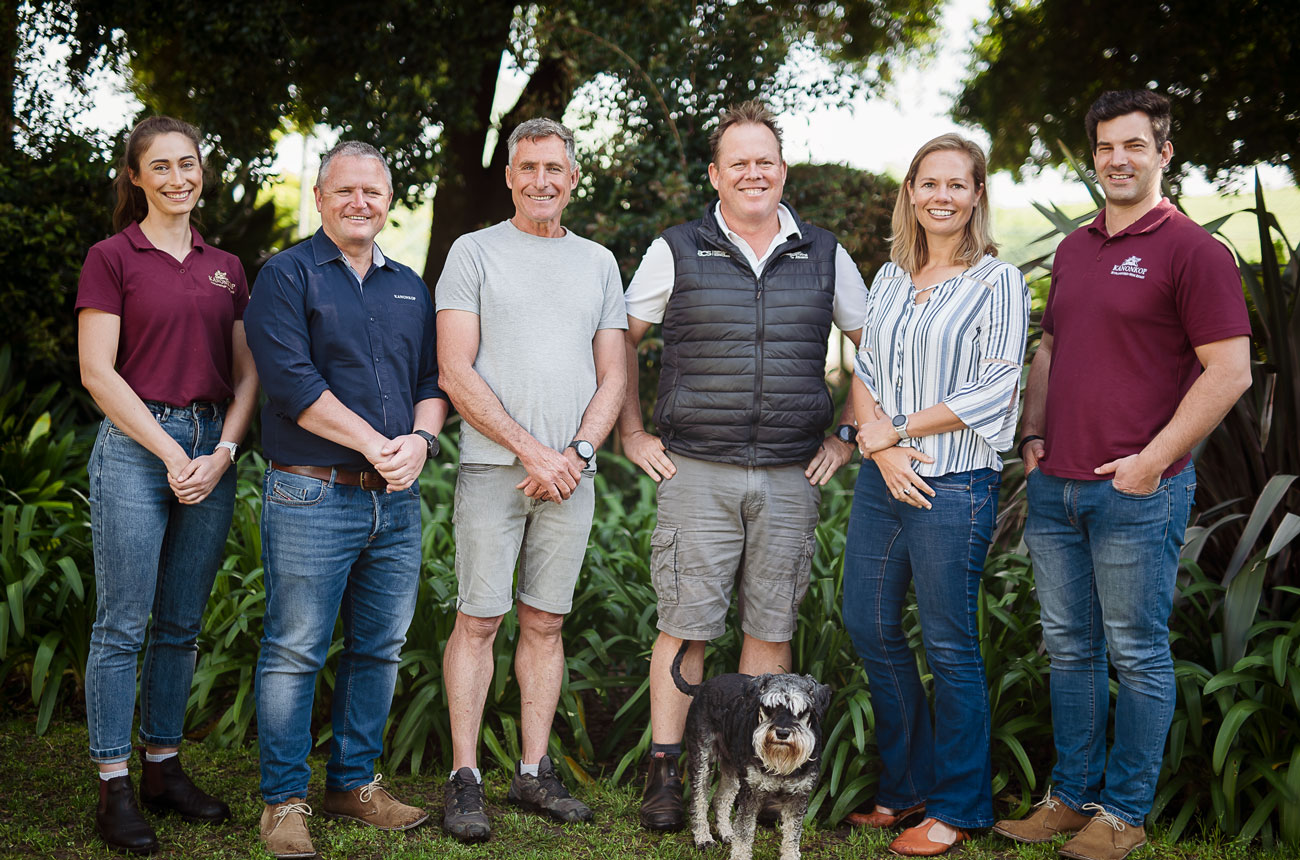 A lineup of the team at Kanonkop