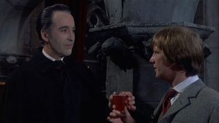 Christopher Lee as Dracula and Dennis Waterman as Simon Carlson.
