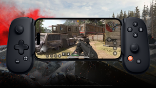 The Backbone One mobile controller playing Call of Duty: Warzone Mobile.