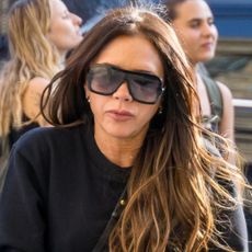 Victoria Beckham is seen on March 21, 2024 in Paris, France. 