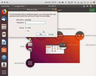 Install Parallels tools