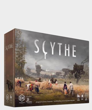Scythe box on a plain background
