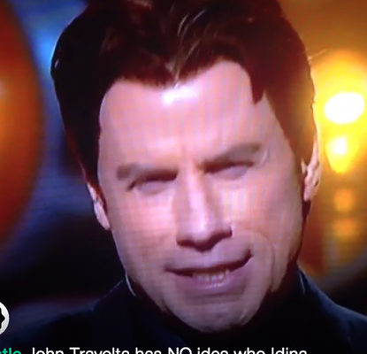 John Travolta completely botched Idina Menzel's name