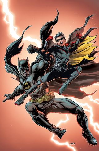 Batman vs. Robin #1 variant cover by Jason Fabok