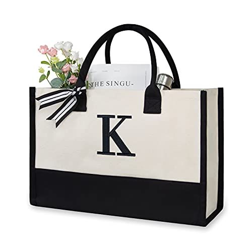 Monogrammed Tote Bag (K)