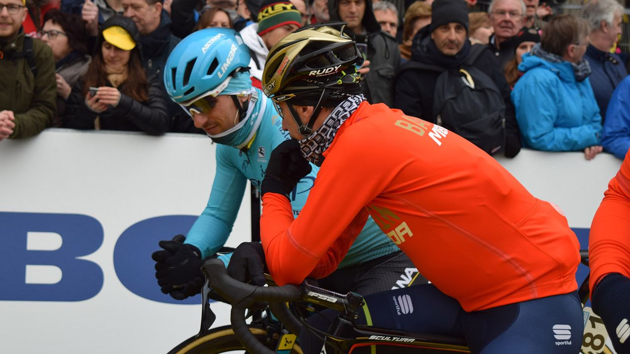 Vincenzo Nibali at the startline of the 2018 Tour of Flanders