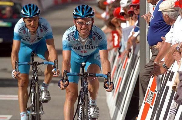 Totschnig and Beat Zberg cross together