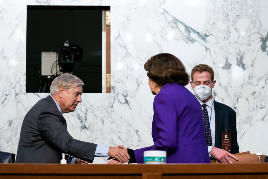 Sens. Lindsey Graham and Dianne Feinstein.