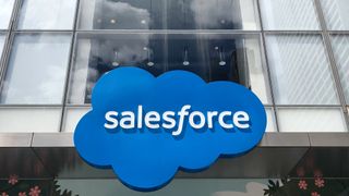 Salesforce logo on the New York offices