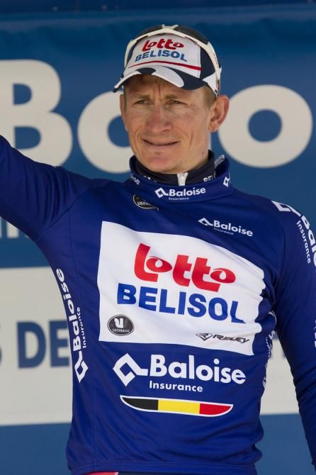 Points classification leader Andr&eacute; Greipel (Lotto Belisol)