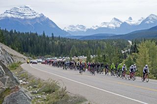 Canadian Rocky Mountains provided the backdrop for the Tour of Alberta