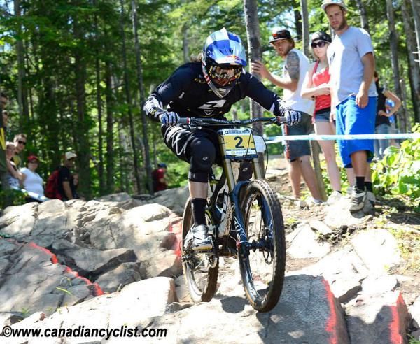 Rachel Atherton (GT) on her way to victory in Mont-Sainte-Anne at the World Cup