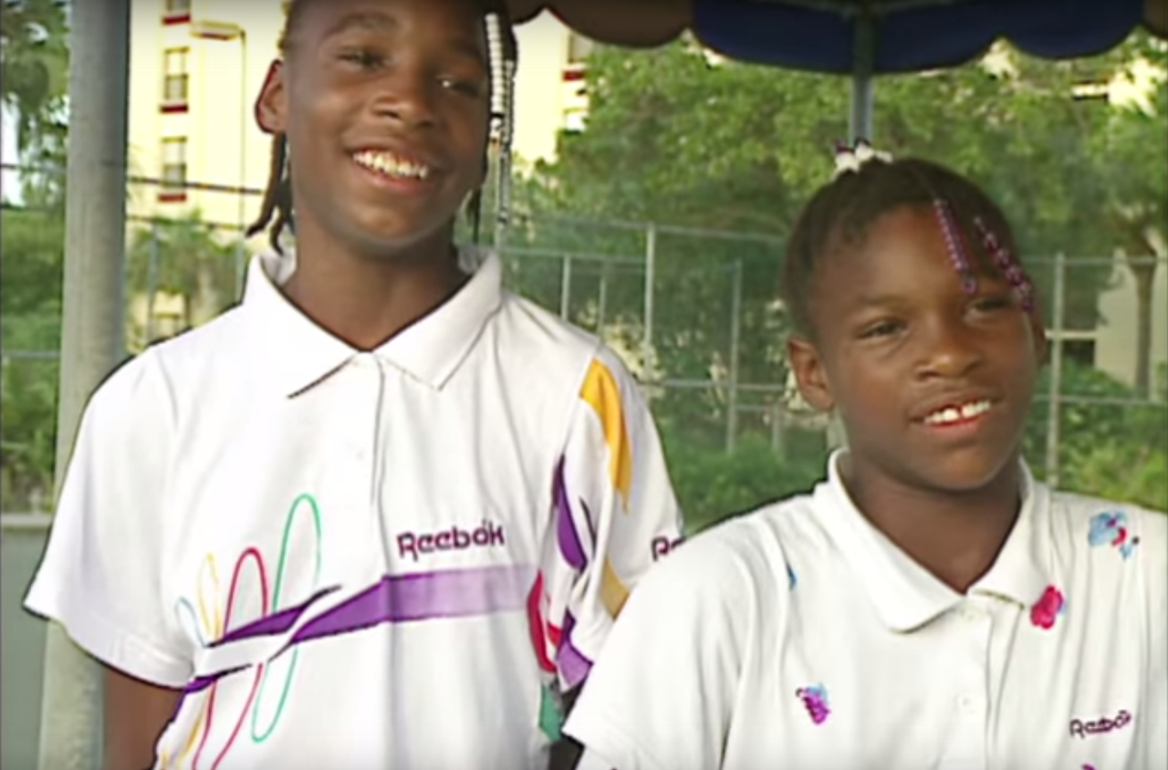 Venus and Serena Williams in 1992.