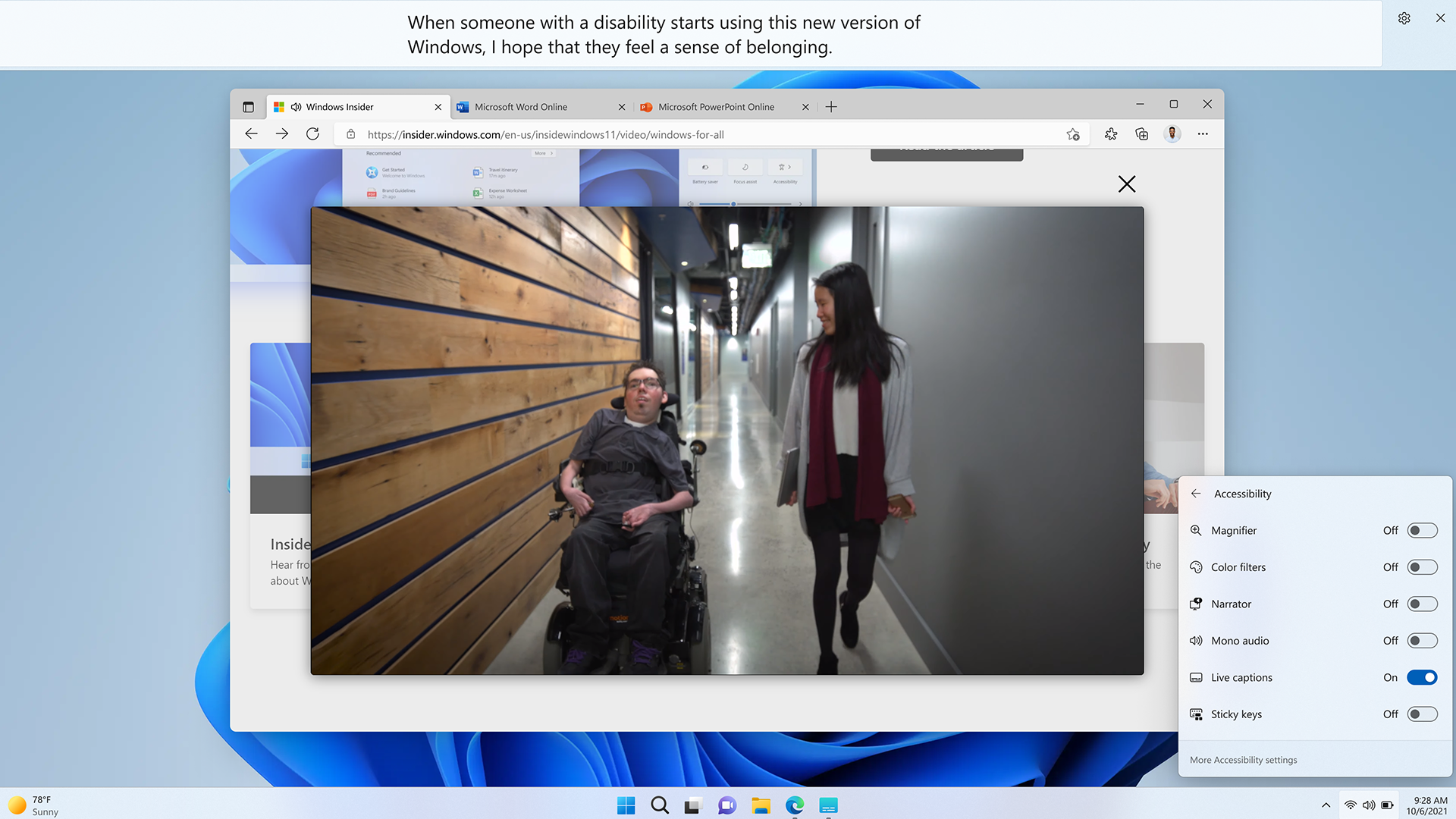  Windows 11 Live Captions в обновлении 2022 года