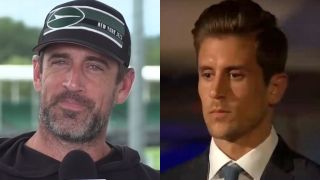 Aaron Rodgers is interviewed on the Up & Adams Show, and Jordan Rodgers is shown on The Bachelorette Season 12.