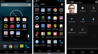 nexus 4 homescreen user interface