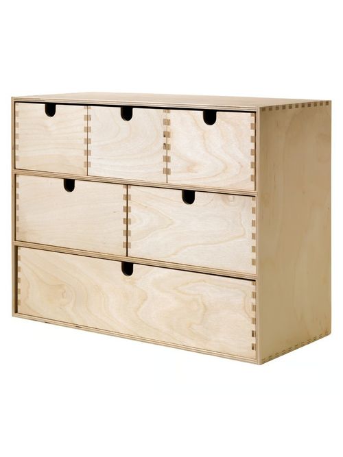 Moppe Mini Storage Chest - Birch Plywood 16 &frac12;x7x12 5/8 "