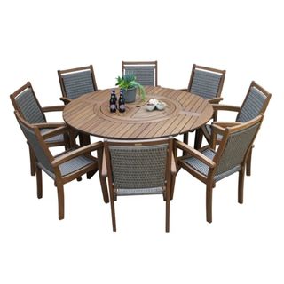 A Fleur 8 - Person Round Outdoor Dining Set