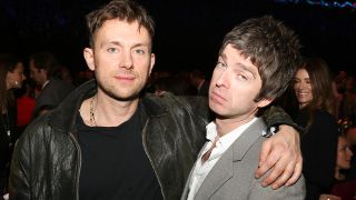 Damon Albarn and Noel Gallagher in 2013