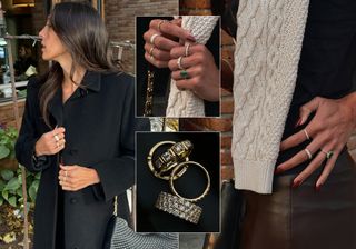 Collage of Fall Outfits With Ben Bridge Jewelry