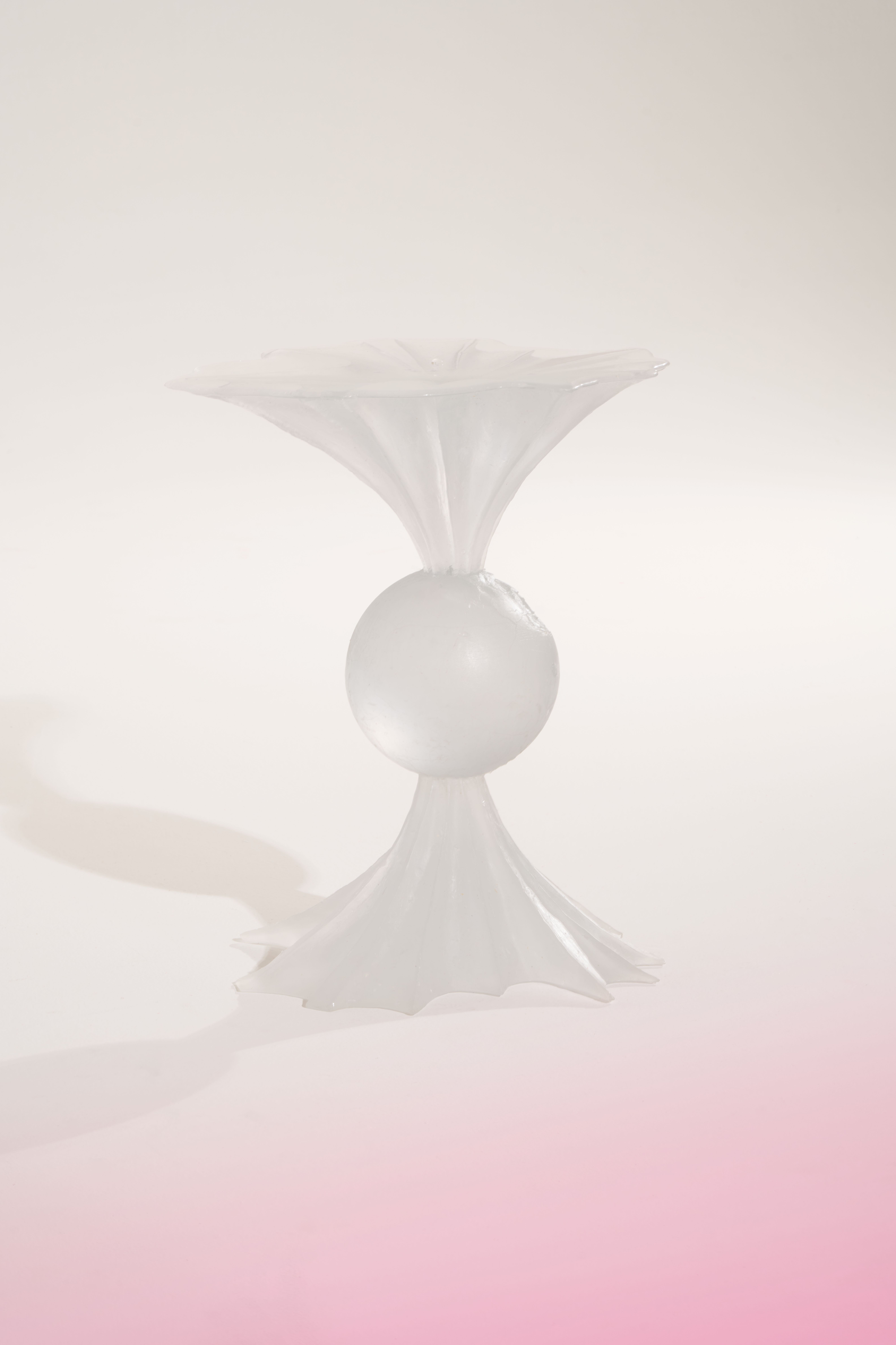 glass side table