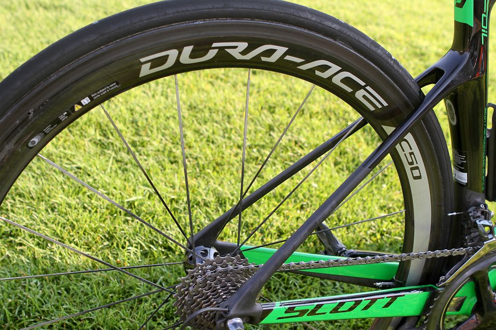 Beyer chooses Dura-Ace C50s for the road races.
