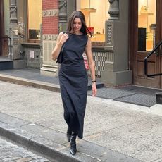 Anna Porte wearing elevated basics. 