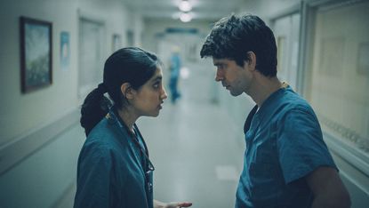 Ben Whishaw and Ambika Mod in the This is going to hurt tv series