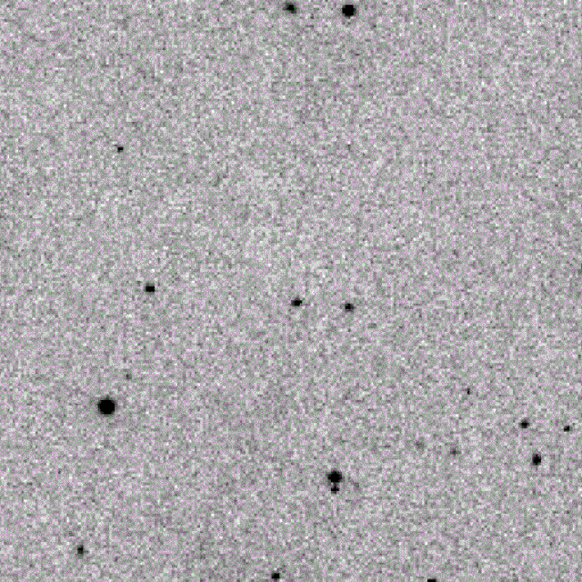 This image released by the European Space Agency shows a view of the object 2020 SO (moving dot) in the night sky as seen from a telescope. Once thought to be an asteroid, 2020 SO is actually a spent booster from NASA's Surveyor 2 moon mission launch in 1966.
