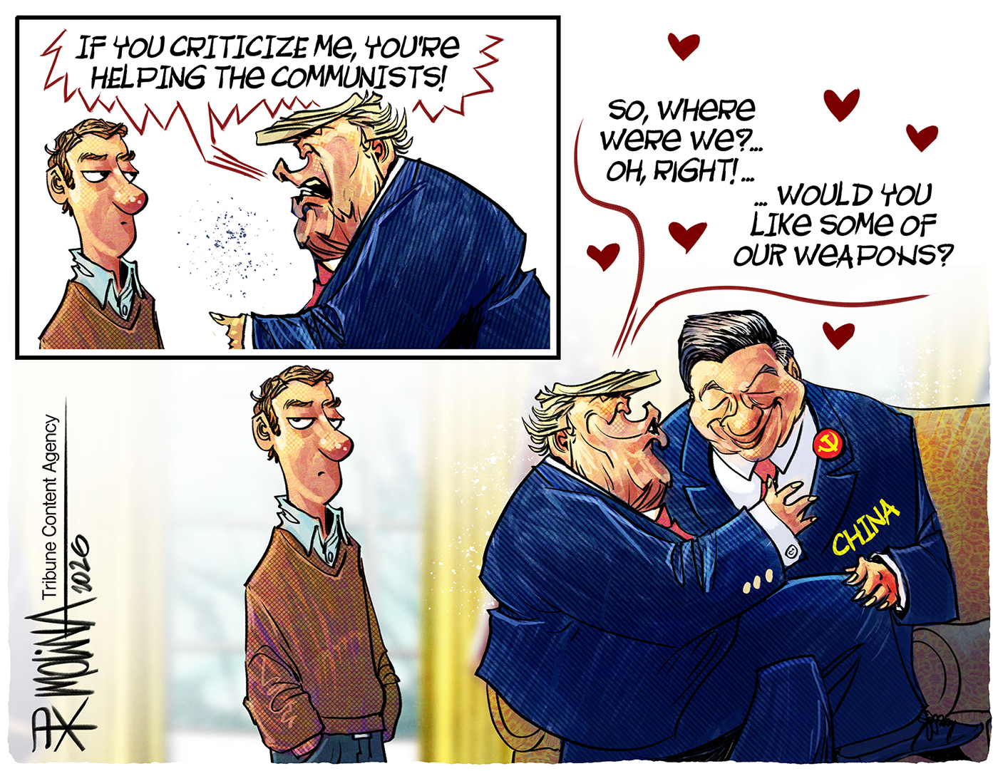 Political cartoon