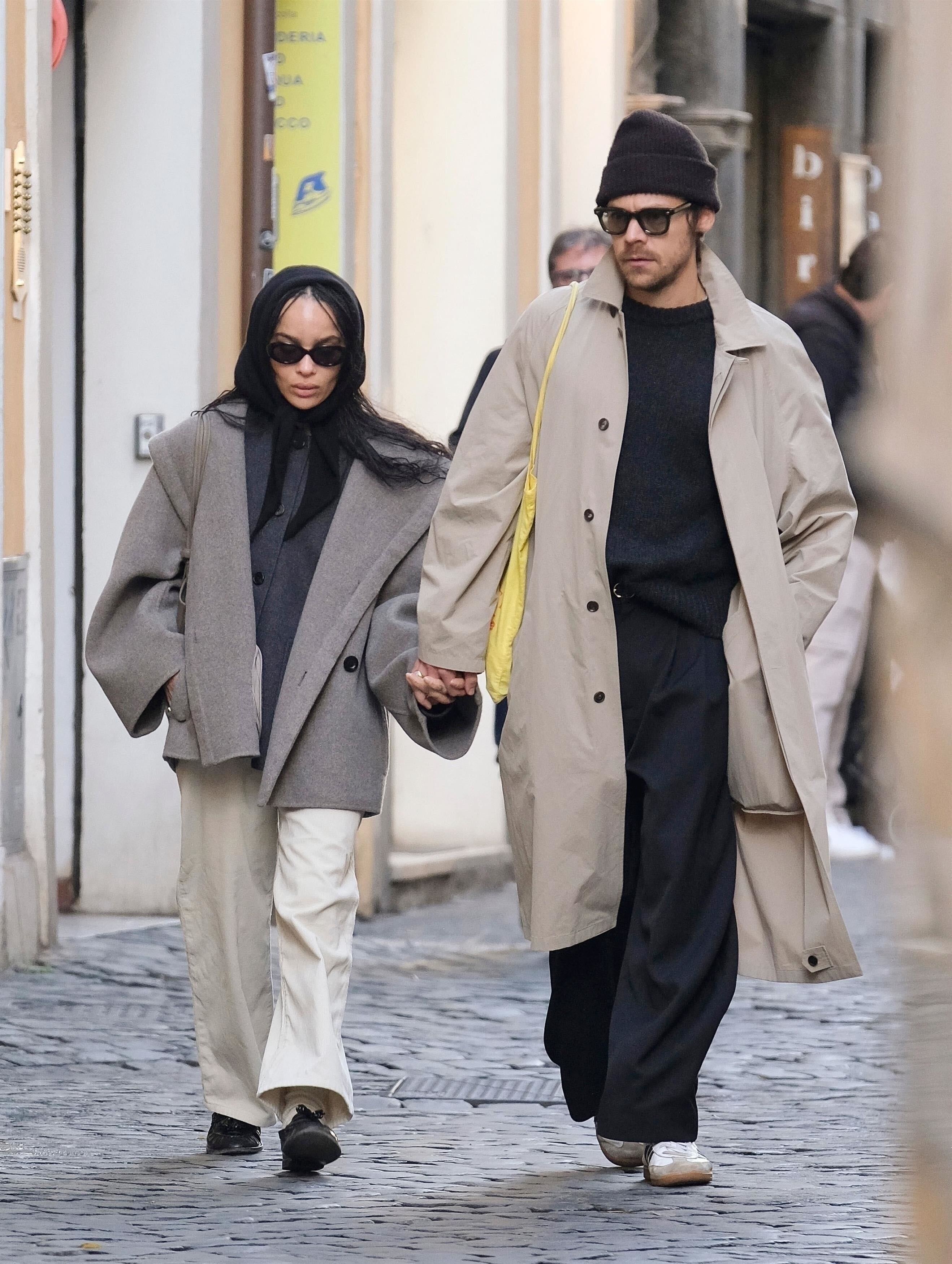 An image of Harry Styles and Zoe Kravitz, one of the best-dressed celebrity couples from 2015 - 2025.