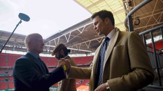 A still shot from 2025 Amazon Prime documentary 'Built In Birmingham' about Tom Brady and Birmingham City FC