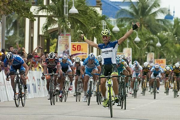 Troppo forze: Flying Italian Andrea Guardini (Farnese Vini) is racking up the stage wins yet again at the Tour de Langkawi