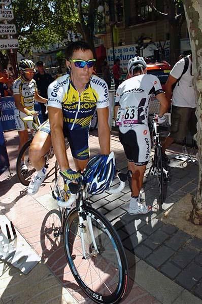 Borut Bozic (Vacansoleil) before the start