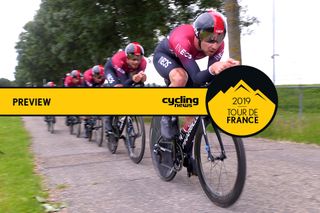 Team Ineos racing a team time trial