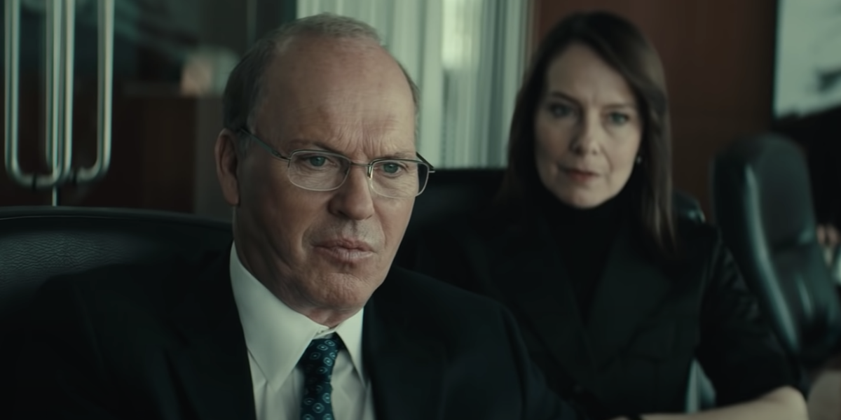 Michael Keaton and Amy Ryan in Worth