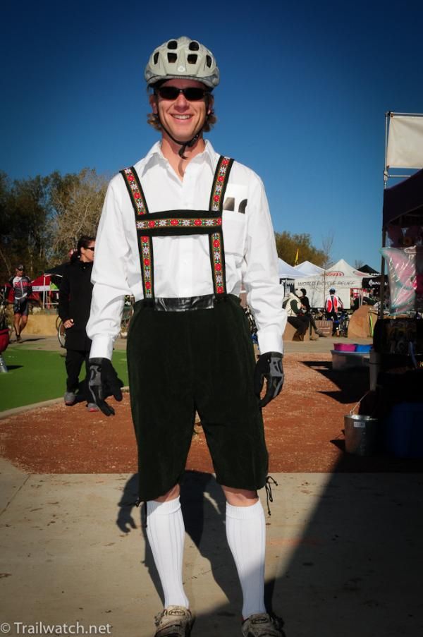 A racer here to cheer for Swiss rider Christian Heule?