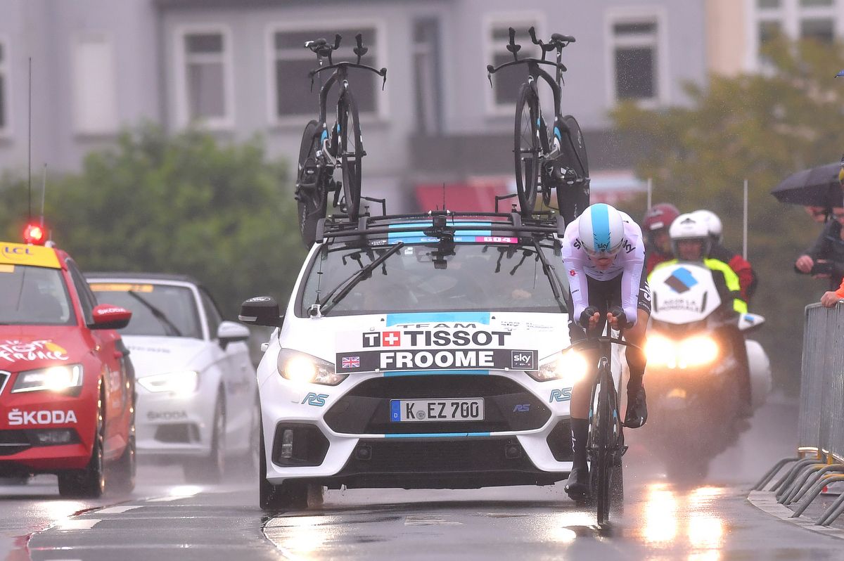 Chris Froome (Team Sky) during the TT