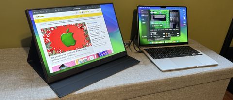 The Hongo 2K 16-inch monitor with MacBook Air