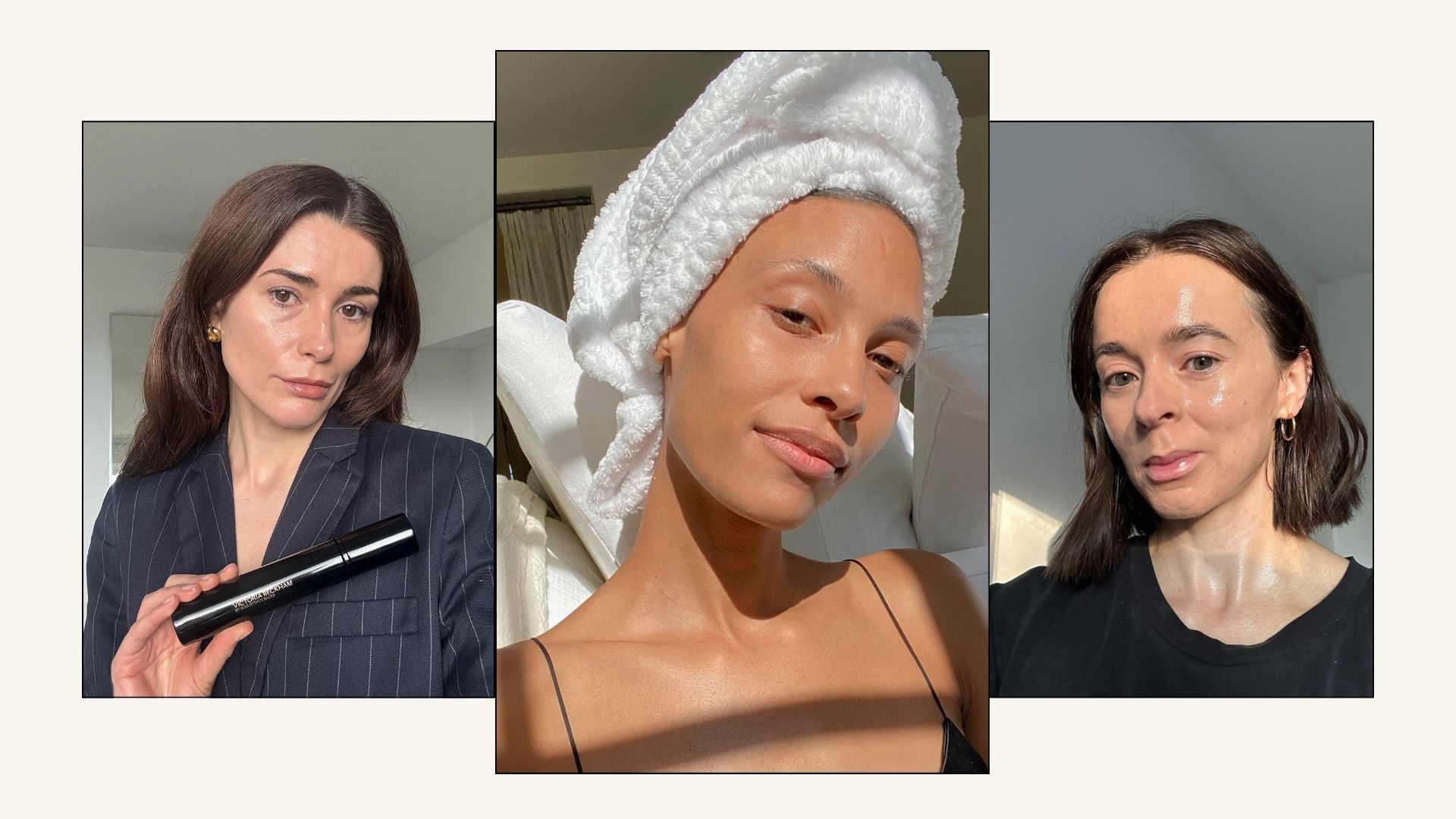 Graphic of editors and influencers trying skincare