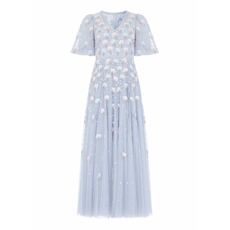 A blue maxi dress by Needle &amp;amp; Thread